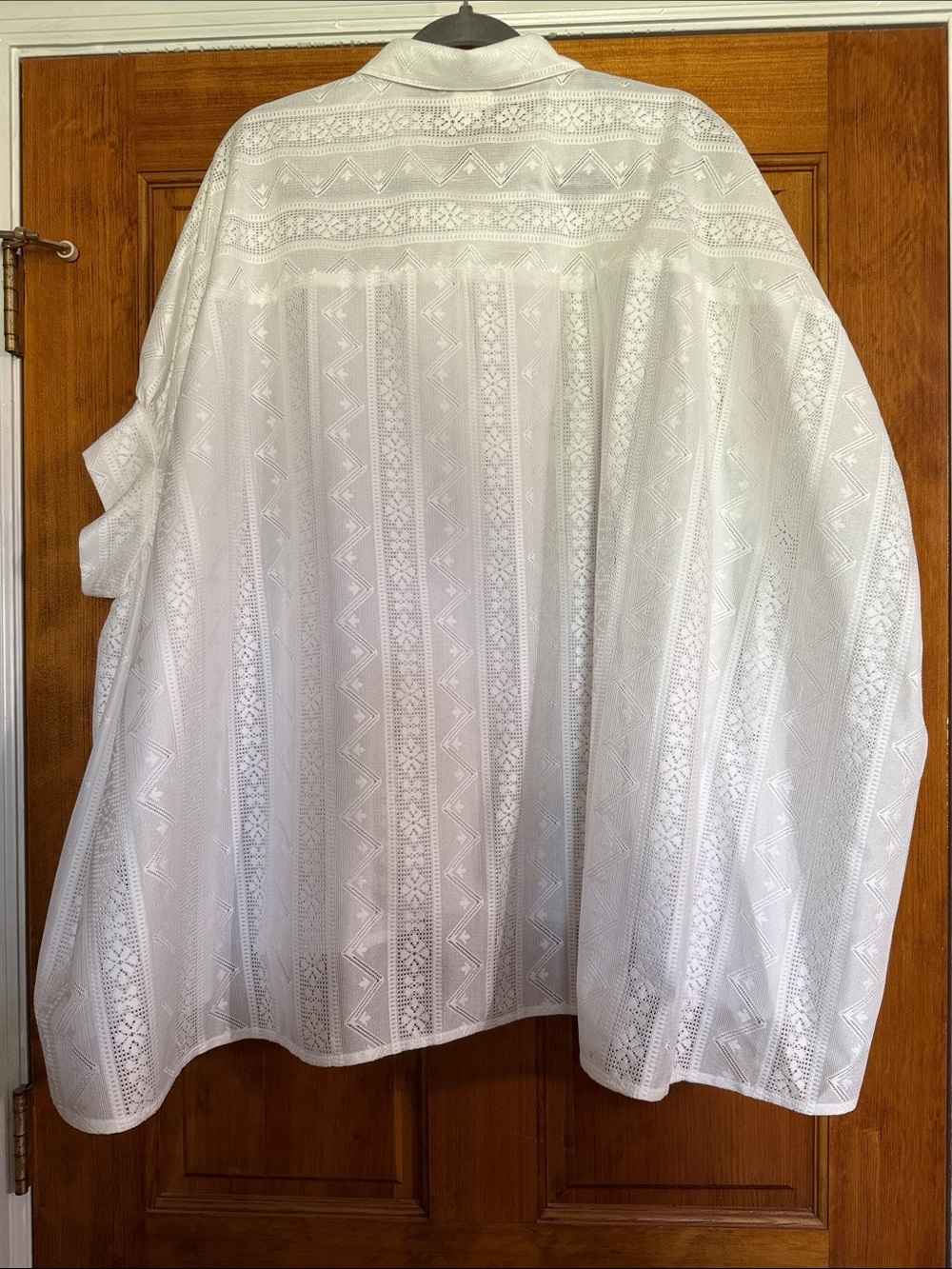 POL White Eyelet Textured Top - Picture 3 of 4